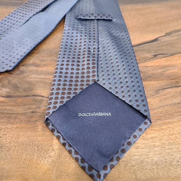 Dolce & Gabbana Silk Polka Dot Tie - Picture 3 of 5